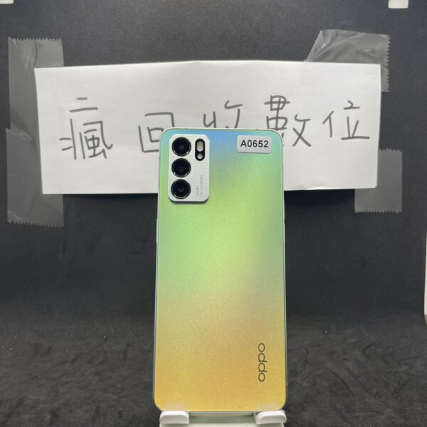 【平價手機】OPPO Reno6 5G 8G 128G 6.43吋 藍 歐珀 板橋 新埔 二手機 A0652