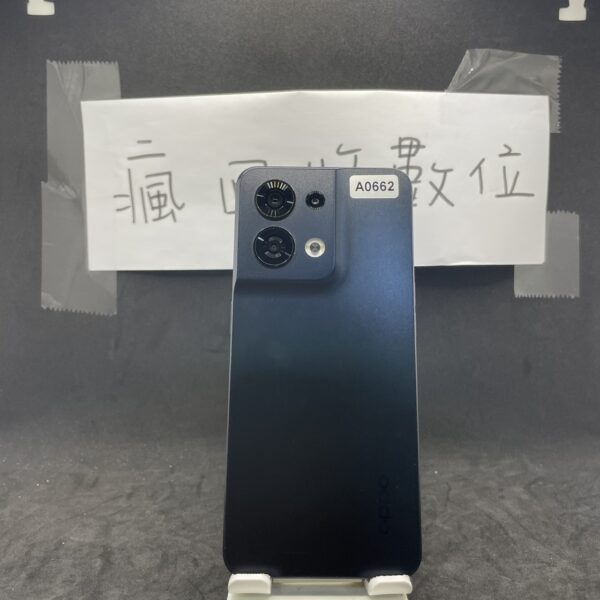 【外觀不錯】OPPO Reno8 5G 8G 256G 6.4吋 黑色 歐珀 新北 板橋  A0662