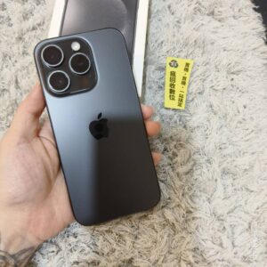 11689_0 【蘋果手機】iphone 15 PRO 128G 6.1吋 黑色 蘋果 新北 板橋 買手機 瘋回收 X2147